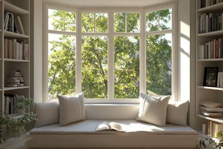 Bay UPVC window design